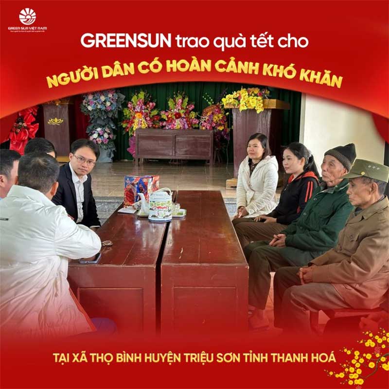 Green Sun trao quà tại Triệu Sơn Thanh Hóa