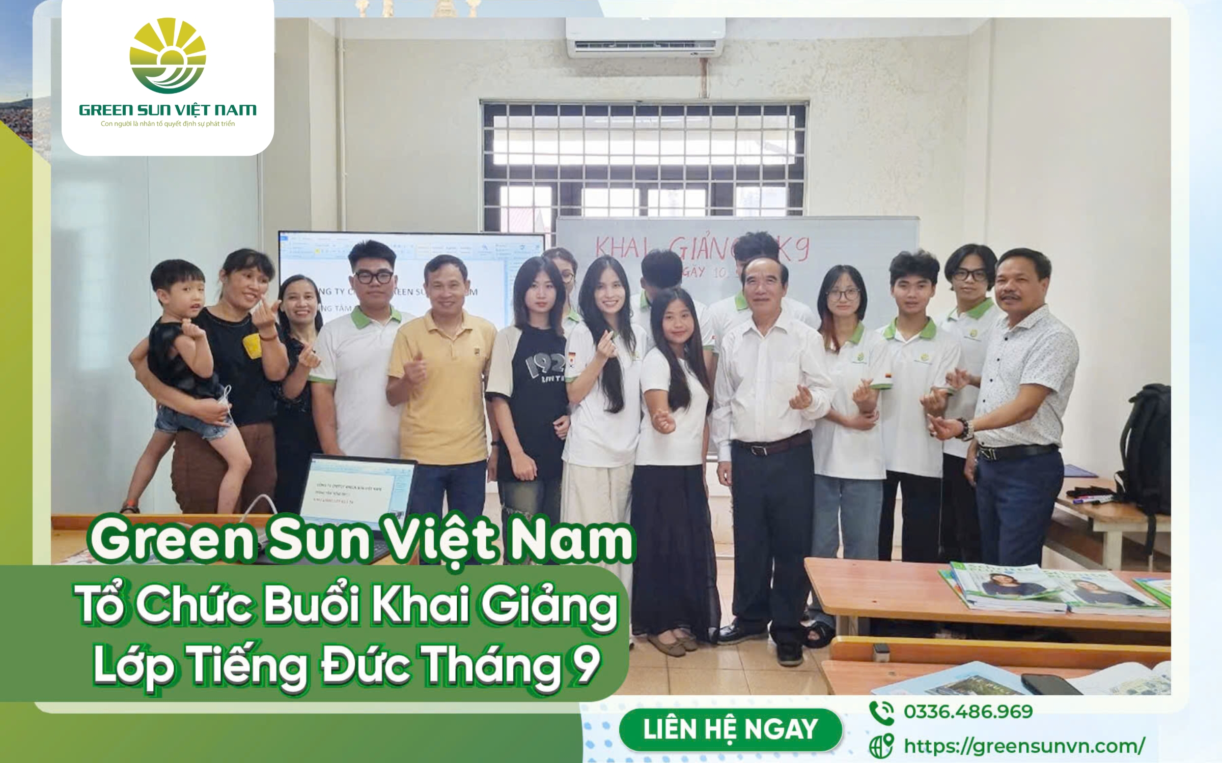 Green Sun Việt Nam Tổ Chức Buổi Khai Giảng Lớp Tiếng Đức Tháng 9