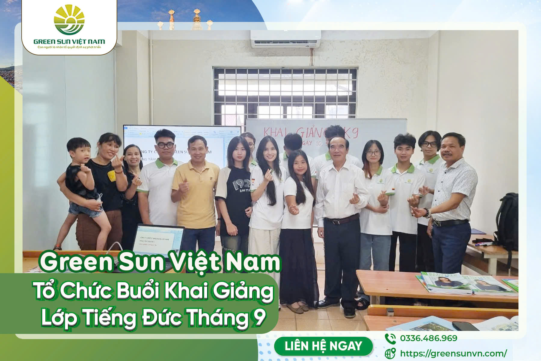 Green Sun Việt Nam tổ chức buổi khai giảng lớp tiếng Đức tháng 9