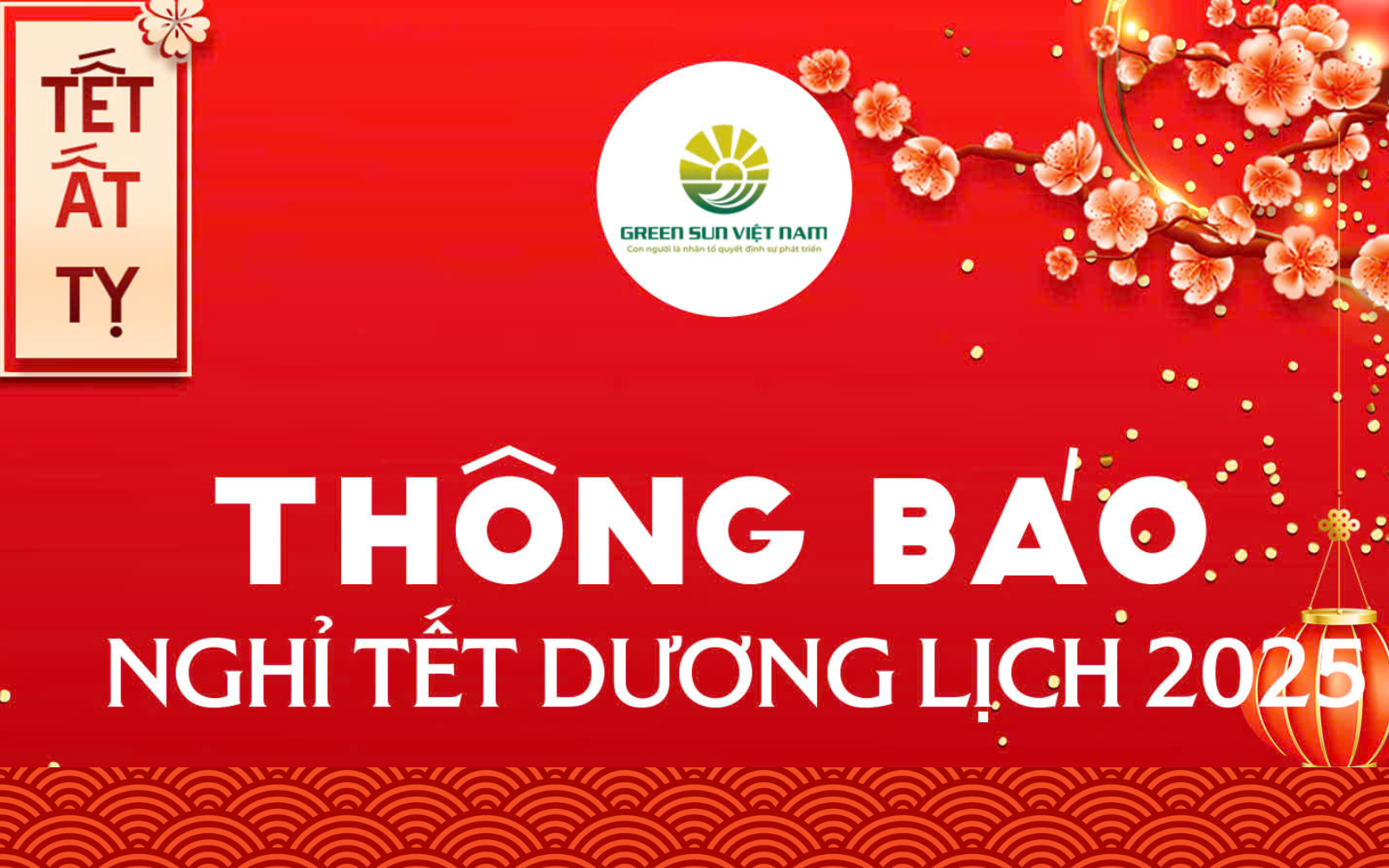 Greensun Việt Nam Thông Báo Lịch Nghỉ Tết Dương Lịch 2025